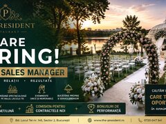 The President recruteaza Event Sales Manager Bucuresti